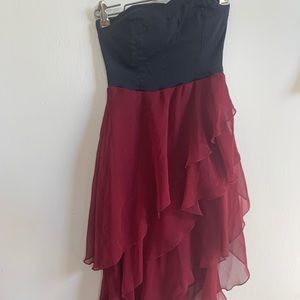 Beautiful dark red formal dress.